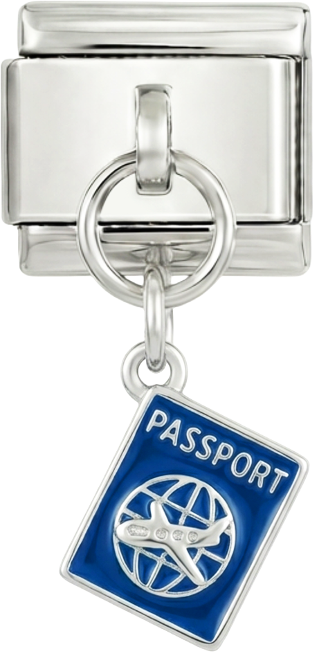 Hozzáadandó - Kék Passport, ezüstön