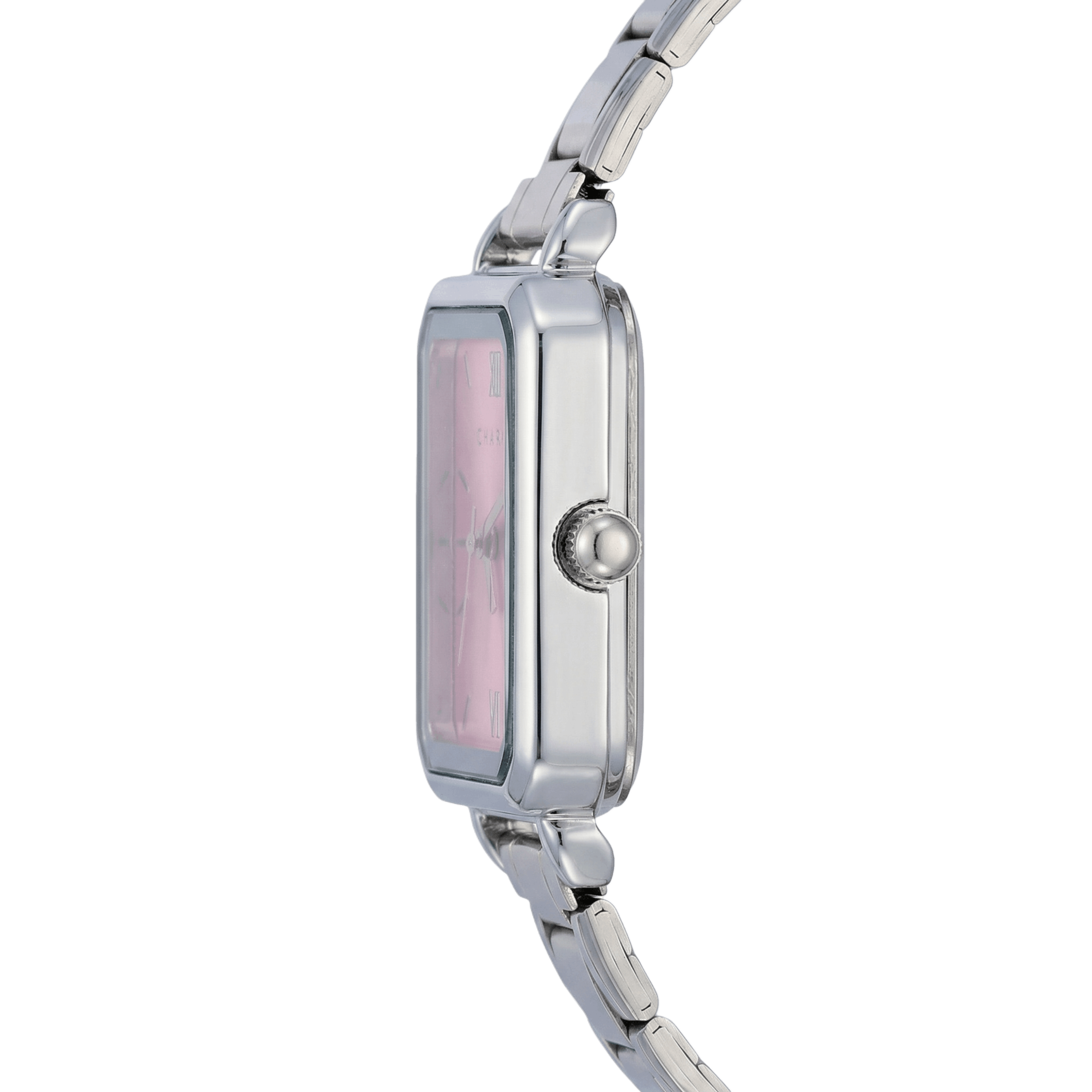 Como – Ezüst kivitel rózsaszín számlappal