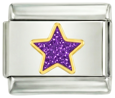 Purple Star with Glitter, on Silver - Purple-Star-with-Glitter-on-Silver.png