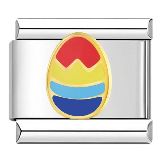 Easter Egg in Gold and Multicolor - Charms Official