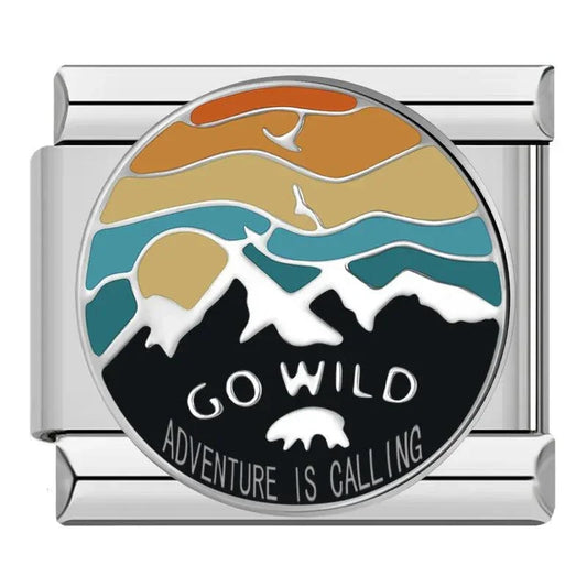 Go Wild, Adventure is Calling, on Silver - Charms Official