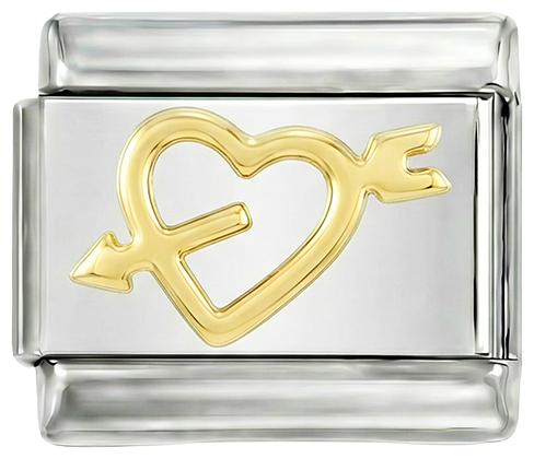Gold Heart Pierced by an Arrow - gold-heart-pierced-by-an-arrow.png