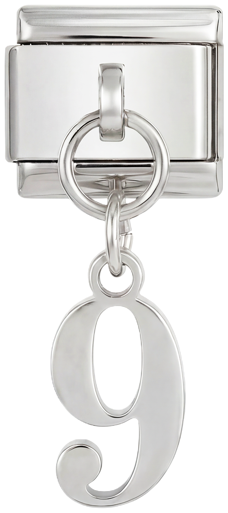 Number 9, Hanging, on Silver - number-9-hanging-on-silver.png