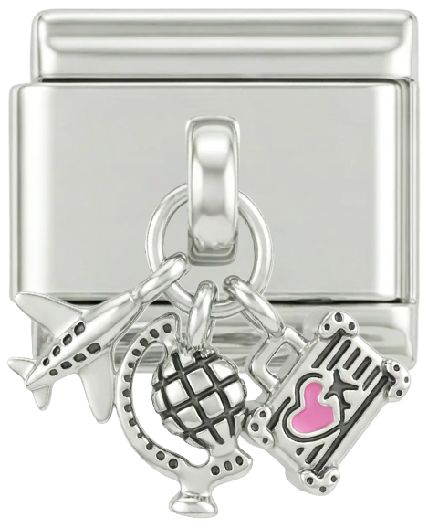 Travel Addict with Stones, on Silver - travel-addict-with-stones-on-silver.png