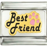 HOZZÁADANDÓ - Best Friends, fekete színben, rózsaszín tappanccsal