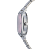 ساعة Capri فضية – إصدار المينا الوردي