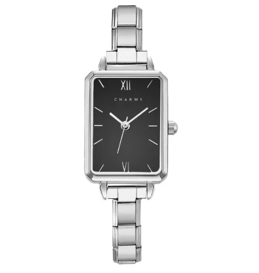 Como – Ezüst kivitel fekete számlappal