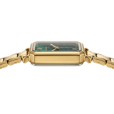 ساعة Como ذهبية – إصدار المينا الزمردي