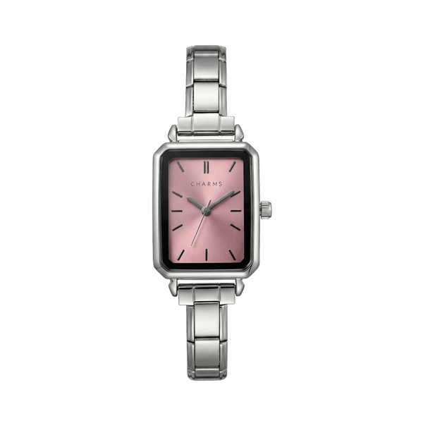 Como Watch Silver – Pink Dial Edition