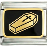 Gold Coffin on Silver