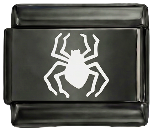 Hozzáadásra vár - Fehér pók fekete alapon