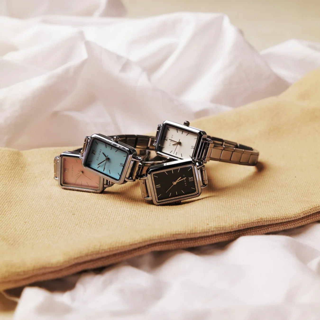 Como – Ezüst kivitel kék számlappal