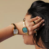 Capri – Arany kivitel smaragd számlappal