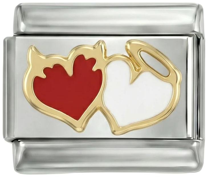 Demon and Angel Hearts on Silver - demon-and-angel-hearts-on-silver.png