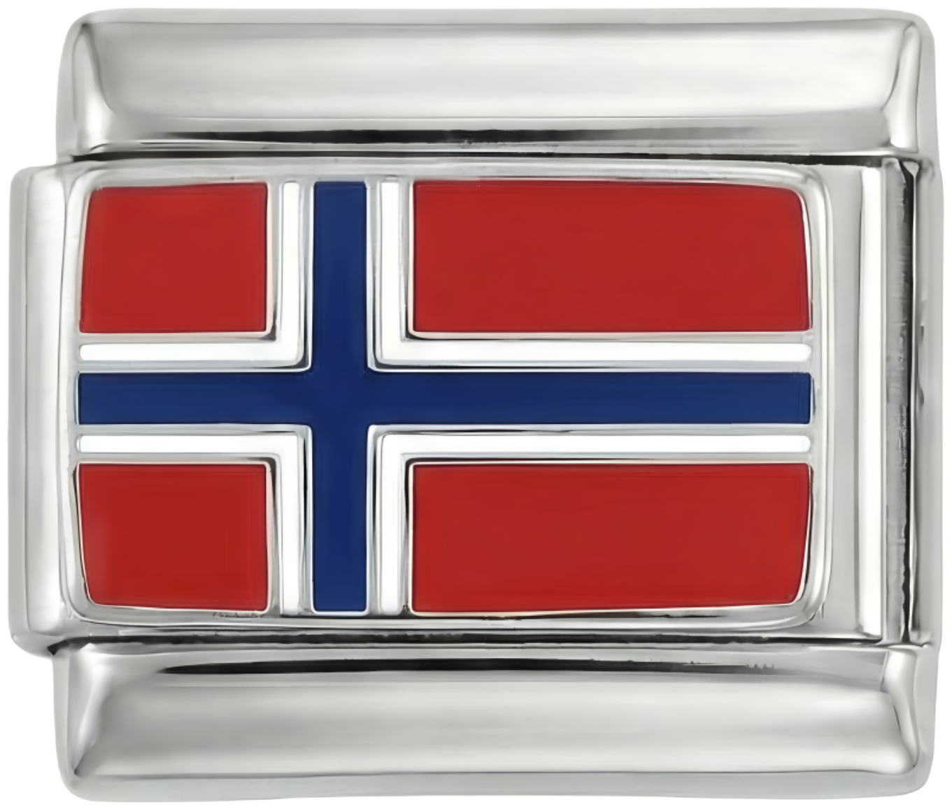 Norway Flag, on Silver - norway-flag-on-silver.png