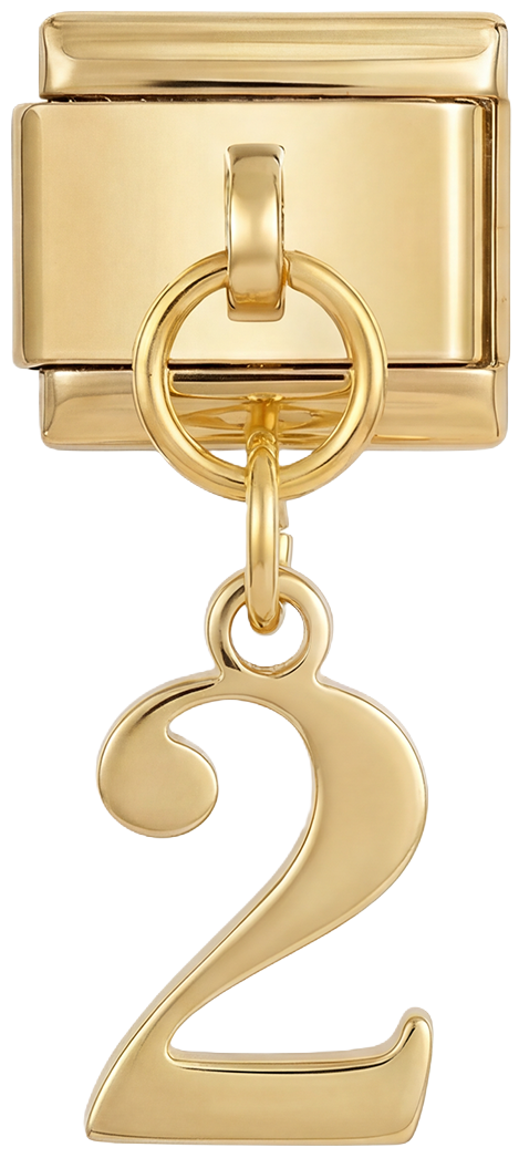 Number 2, Hanging, on Gold - number-2-hanging-on-gold.png