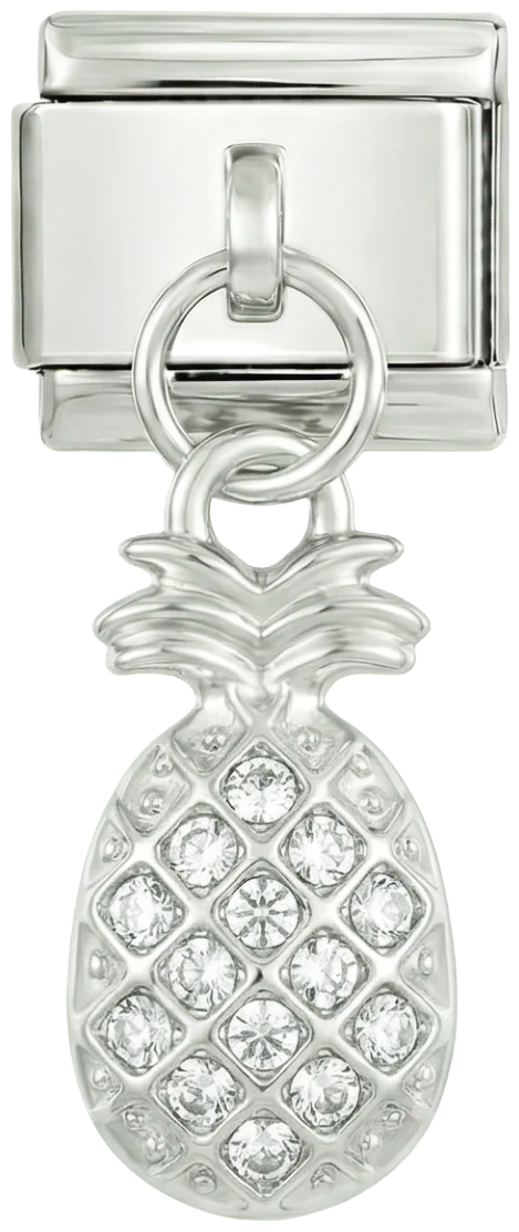 Ananász kövekkel, ezüstön