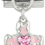 Pink Cross with Heart, on Silver - pink-cross-with-heart-on-silver.png